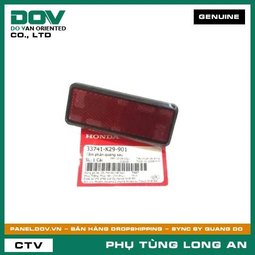 TẤM PHẢN QUANG SAU HONDA LEAD 125, PCX, PCX 125/150, SH 125/150, SH 125/160, SH 350, SH MODE, VISION 110 — 33741K29901