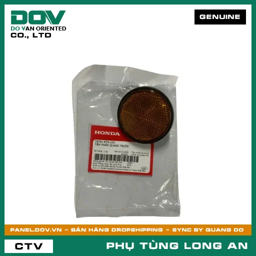 TẤM PHẢN QUANG TRƯỚC HONDA ADV350, CB1000R, CB300R, CB500F, CB500X, CB650R, CBR500R, CBR650R, NX500, PCX, REBEL 1100, REBEL 300, REBEL 500 — 33741KTGU01