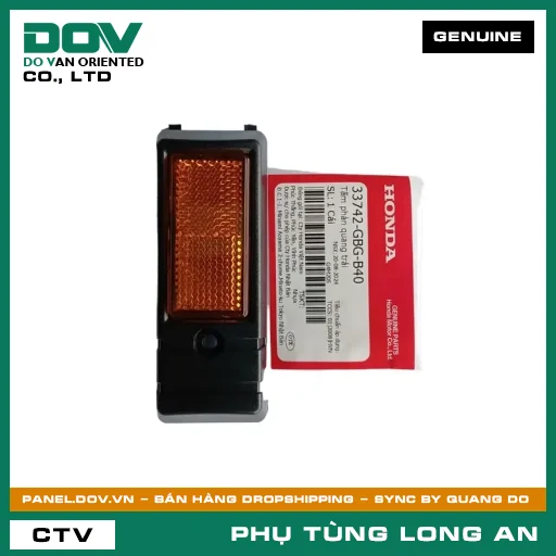 TẤM PHẢN QUANG TRÁI HONDA DREAM, SUPER DREAM — 33742GBGB40