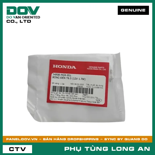 BÓNG ĐÈN T6.5 (12V 1.7W) HONDA BLADE 110, FUTURE NEO, WAVE ALPHA — 34908MG9951