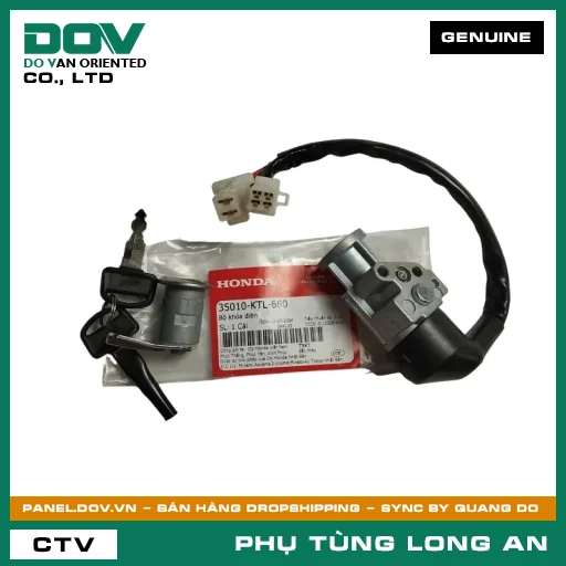 BỘ KHÓA ĐIỆN HONDA WAVE 100, WAVE ALPHA — 35010KTL680