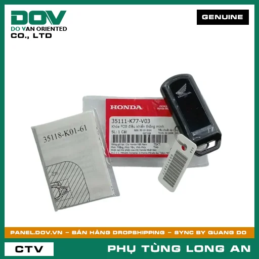 KHÓA FOB ĐIỀU KHIỂN THÔNG MINH HONDA — 35111K77V03