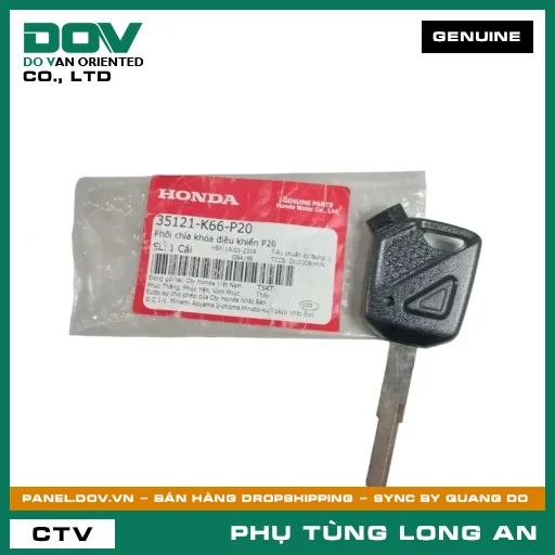 PHÔI CHÌA KHÓA ĐIỀU KHIỂN P20 HONDA  — 35121K66P20