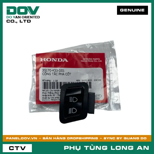 CÔNG TẮC PHA CỐT HONDA SH 125/150 — 35170K53D01