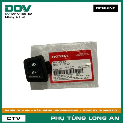CÔNG TẮC PHA CỐT HONDA SH 125/150 — 35170KFG013