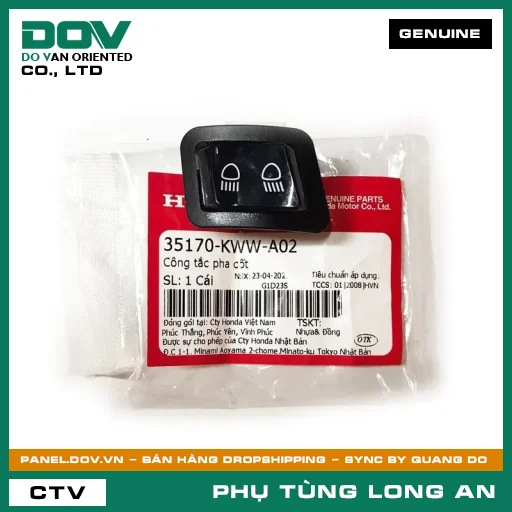 CÔNG TẮC PHA CỐT HONDA AIR BLADE 110, VISION 110, WAVE RSX 110 — 35170KWWA02