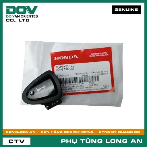 CÔNG TẮC CÒI HONDA AIR BLADE 125, BLADE 110, FUTURE 125, ICON E, LEAD 125, WAVE ALPHA 110, WAVE RSX 110, WINNER R, WINNER X — 35180K20T21