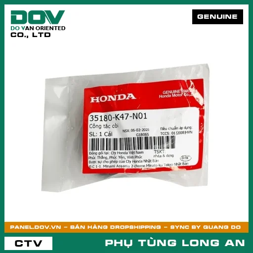 CÔNG TẮC CÒI HONDA AIR BLADE 125, AIR BLADE 125/150, AIR BLADE 125/160, SH MODE, VISION 110 — 35180K47N01