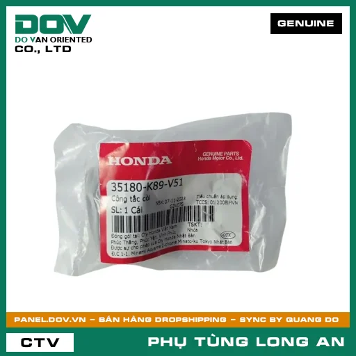 CÔNG TẮC CÒI HONDA AIR BLADE 125/160, WAVE ALPHA 110 — 35180K89V51