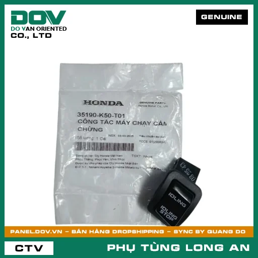 CÔNG TẮC MÁY CHẠY CẦM CHỪNG HONDA AIR BLADE 125, AIR BLADE 125/150, SH 125/150, SH 125/160 — 35190K50T01