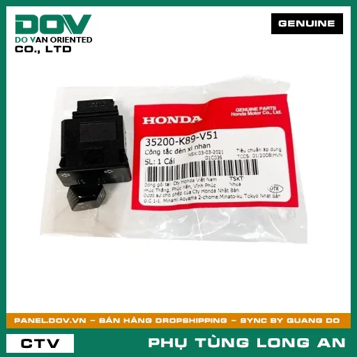 CÔNG TẮC ĐÈN XI NHAN HONDA AIR BLADE 125/160, WAVE ALPHA 110 — 35200K89V51