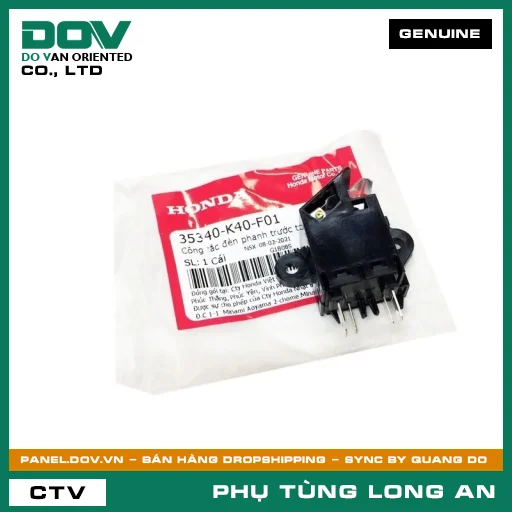 CÔNG TẮC ĐÈN PHANH TRƯỚC TRÁI HONDA ADV350, SH 125/150, SH 125/160, SH 350 — 35340K40F01