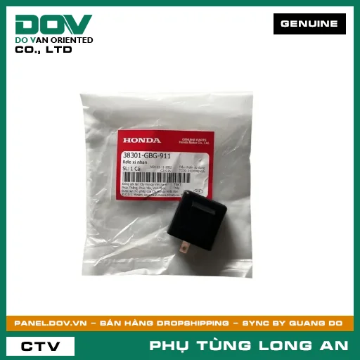RƠLE XI NHAN HONDA BLADE 110, DREAM 110, SUPER DREAM, VISION 110, WAVE ALPHA 110, WAVE RSX 110 — 38301GBG911