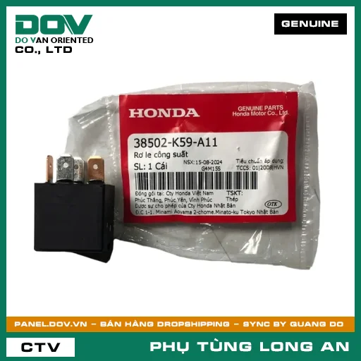 RƠ LE CÔNG SUẤT HONDA AIR BLADE 125, AIR BLADE 125/150, AIR BLADE 125/160, VARIO 160 — 38502K59A11