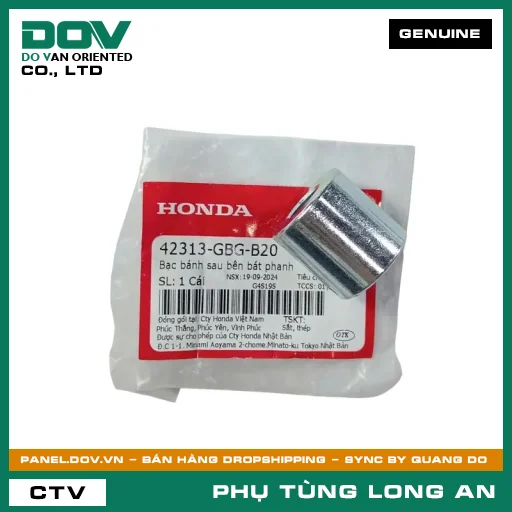 BẠC BÁNH SAU BÊN BÁT PHANH HONDA BLADE 110, DREAM 110, FUTURE 125, FUTURE NEO, WAVE 100, WAVE ALPHA, WAVE ALPHA 110, WAVE RSX 110 — 42313GBGB20