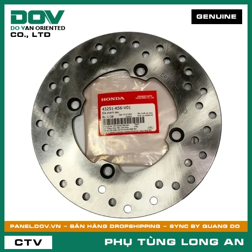 ĐĨA PHANH SAU HONDA WINNER 150 — 43251K56V01