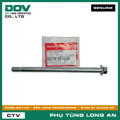 TRỤC BÁNH XE TRƯỚC HONDA CLICK 110 — 44301GN5900