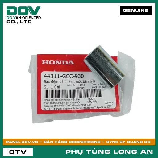 BẠC ĐỆM BÁNH XE TRƯỚC BÊN TRÁI HONDA ICON E, LEAD 110, LEAD 125 — 44311GCC930