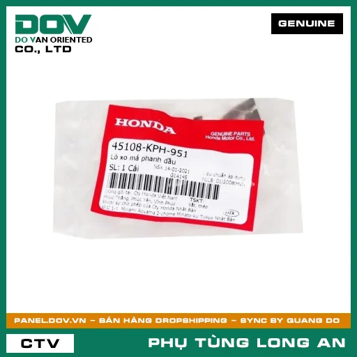 LÒ XO BỐ THẮNG NHỚT HONDA AIR BLADE 110, CB300R, CLICK 110, FUTURE NEO, MSX 125, PCX 160, SH MODE, WAVE ALPHA — 45108KPH951