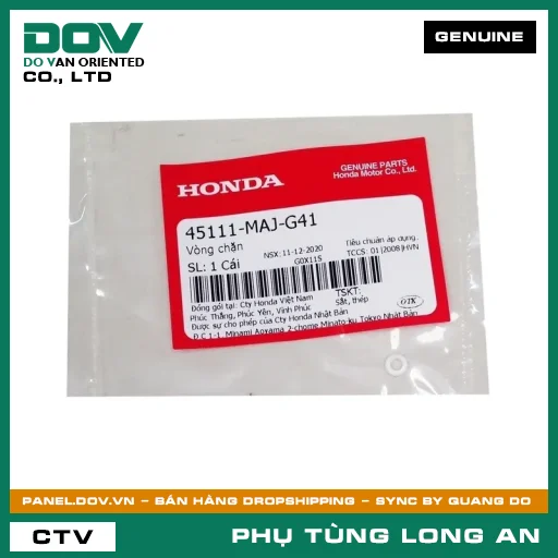 VÒNG HÃM HONDA ADV350, AIR BLADE 110, AIR BLADE 125, AIR BLADE 125/150, AIR BLADE 125/160, BLADE 110, CB1000R, CB150R, CB300R, CB350 H'NESS, CB500F, CB500X, CB650R, CBR500R, CBR650R, CLICK 110, FUTURE 125, FUTURE NEO, GOLDWING, ICON E, LEAD 125, MSX 125, NX500, PCX, PCX 125, PCX 125/150, PCX 160, REBEL 1100, REBEL 300, REBEL 500, SH 125/150, SH 125/160, SH MODE, SUPER CUB C125, VARIO 160, VISION 110, WAVE RSX 110, WINNER 150, WINNER R, WINNER X — 45111MAJG41
