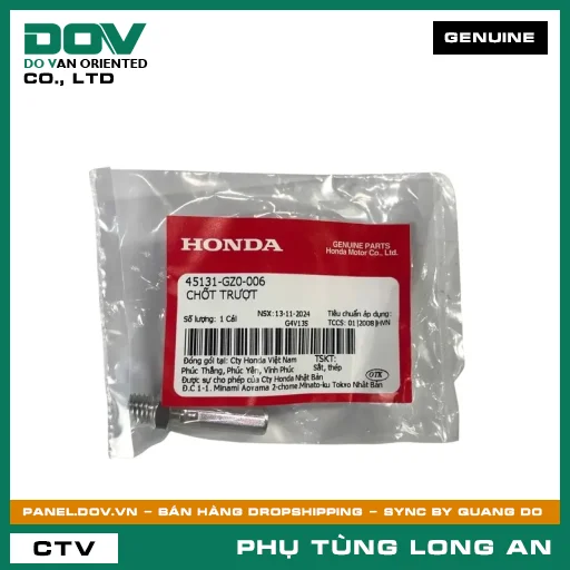 CHỐT TRƯỢT HONDA AIR BLADE 110, AIR BLADE 125, AIR BLADE 125/150, AIR BLADE 125/160, BLADE 110, CB300R, CLICK 110, FUTURE 125, FUTURE NEO, LEAD 125, MSX 125, PCX, PCX 125, PCX 125/150, PCX 160, SH MODE, SUPER CUB C125, VARIO 160, VISION 110, WAVE RSX 110, WINNER 150, WINNER R, WINNER X — 45131GZ0006
