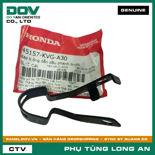 KẸP B ỐNG DẪN NHỚT PHANH TRƯỚC HONDA AIR BLADE 110 — 45157KVGA30