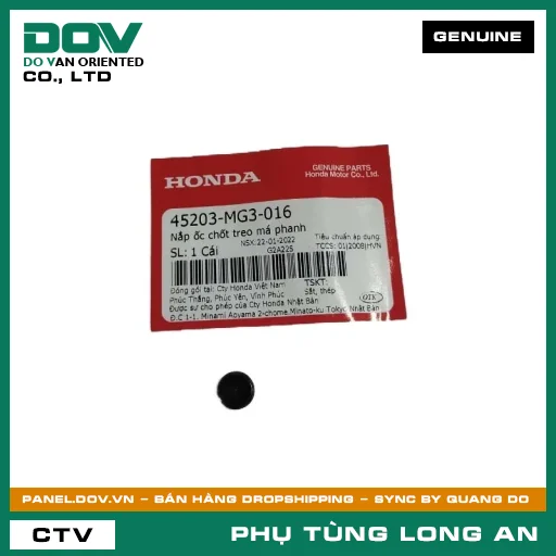 NẮP ỐC CHỐT TREO BỐ THẮNG HONDA CB250 NIGHTHAWK, LEAD 110, SH 125/150, SH 125/160, SH 350, WAVE ALPHA — 45203MG3016