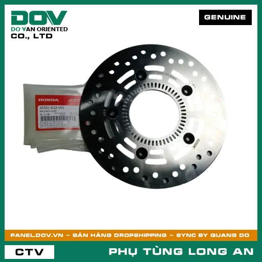 ĐĨA PHANH TRƯỚC HONDA AIR BLADE 125/160 — 45351K2ZV01
