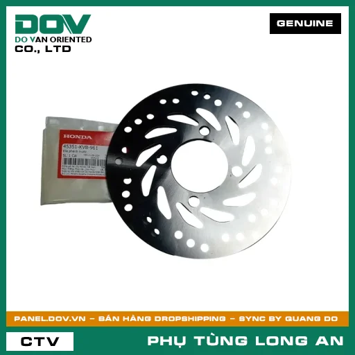 ĐĨA PHANH TRƯỚC HONDA CLICK 110, VISION 110 — 45351KVB961