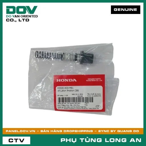 XYLANH PHANH CBS HONDA AIR BLADE 125/150, AIR BLADE 125/160, FUTURE 125, PCX 160, REBEL 300, REBEL 500, SH 125/150, SH MODE, VARIO 160, VISION 110, WAVE RSX 110, WINNER 150 — 45530K03M61