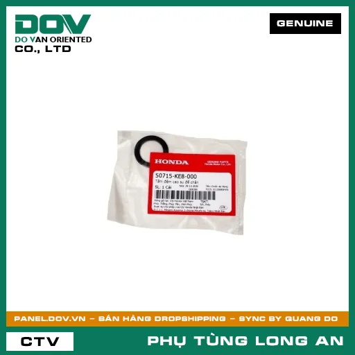 TẤM ĐỆM CAO SU ĐỂ CHÂN HONDA AIR BLADE 110, BLADE 110, CLICK 110, DREAM 110, FUTURE 125, VISION 110, WAVE ALPHA 110, WAVE RSX 110 — 50715KE8000