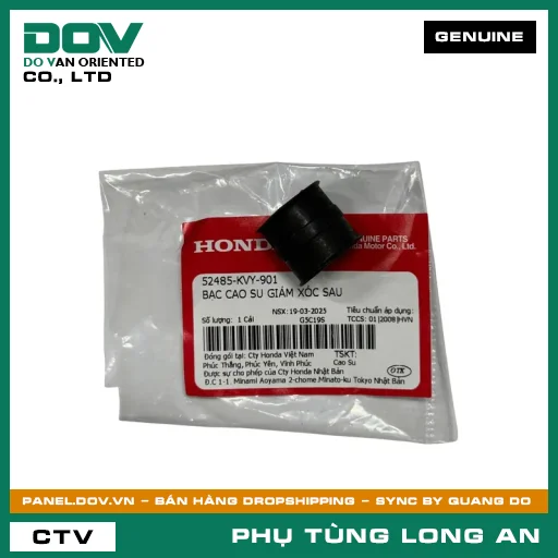 BẠC CAO SU GIẢM XÓC SAU HONDA AIR BLADE 110, AIR BLADE 125, BLADE 110, FUTURE 125, ICON E, PCX, PCX 125, PCX 125/150, PCX 160, VARIO 160, VISION 110, WAVE ALPHA 110, WAVE RSX 110 — 52485KVY901