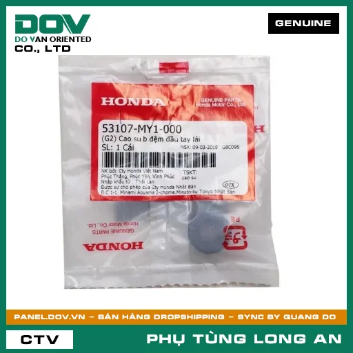 CAO SU B ĐỆM ĐẦU TAY LÁI HONDA CB300R, CB500F, CB650R, CBR650R — 53107MY1000