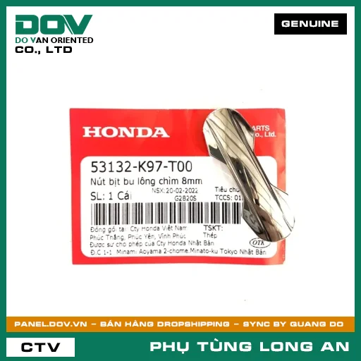 NÚT BỊT BU LÔNG CHÌM 8MM HONDA PCX, PCX 125/150, PCX 160 — 53132K97T00