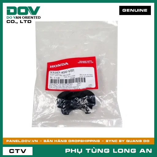 CỤM GIỮ TAY GA DƯỚI HONDA AIR BLADE 125/150, AIR BLADE 125/160, LEAD 125, SH 125/150, SH 125/160, SH 350, SH MODE, VISION 110 — 53167K66V00