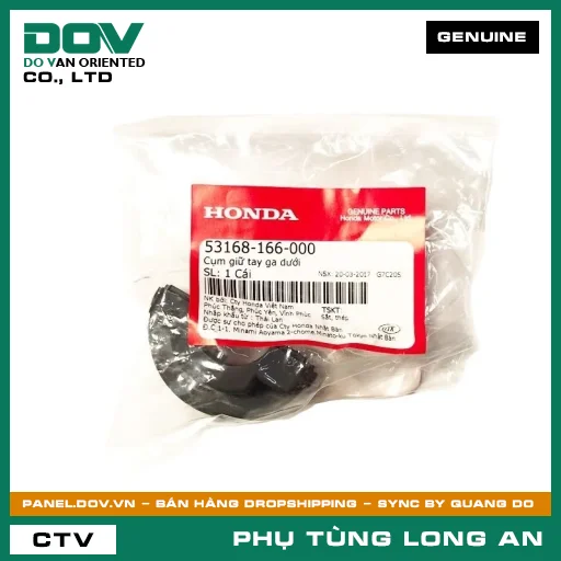 CỤM GIỮ TAY GA DƯỚI HONDA WAVE ALPHA — 53168166000