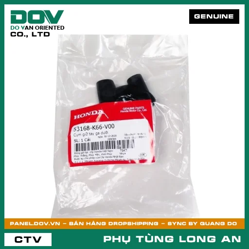 CỤM GIỮ TAY GA DƯỚI HONDA AIR BLADE 125/150, AIR BLADE 125/160, LEAD 125, SH 125/150, SH 125/160, SH 350, SH MODE, VISION 110 — 53168K66V00