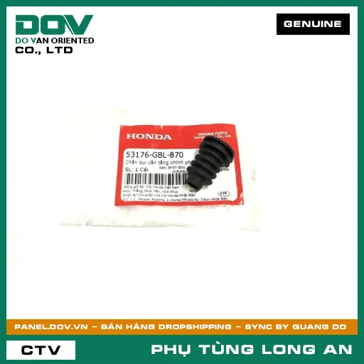 CHẮN BỤI CẦN TĂNG CHỈNH PHANH HONDA AIR BLADE 110, AIR BLADE 125, AIR BLADE 125/150, AIR BLADE 125/160, CLICK 110, LEAD 110, VISION 110 — 53176GBL870