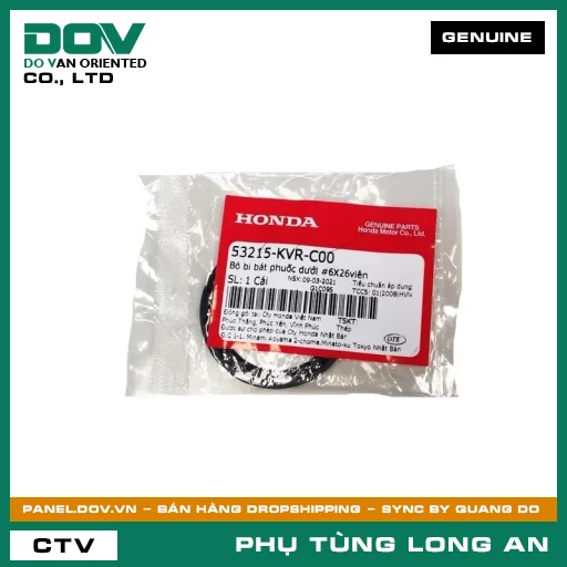 BỘ BI BÁT PHUỐC DƯỚI #6X26VIÊN HONDA ADV350, AIR BLADE 125, AIR BLADE 125/150, AIR BLADE 125/160, LEAD 125, PCX, PCX 125, PCX 125/150, PCX 160, SH 125/150, SH 125/160, SH 350, SH MODE, VARIO 160, VISION 110 — 53215KVRC00