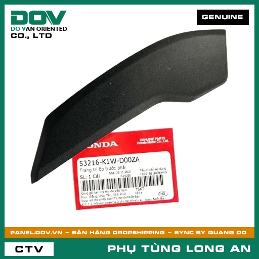TRANG TRÍ ỐP TRƯỚC PHẢI HONDA SH, SH 350 — 53216K1WD00ZA