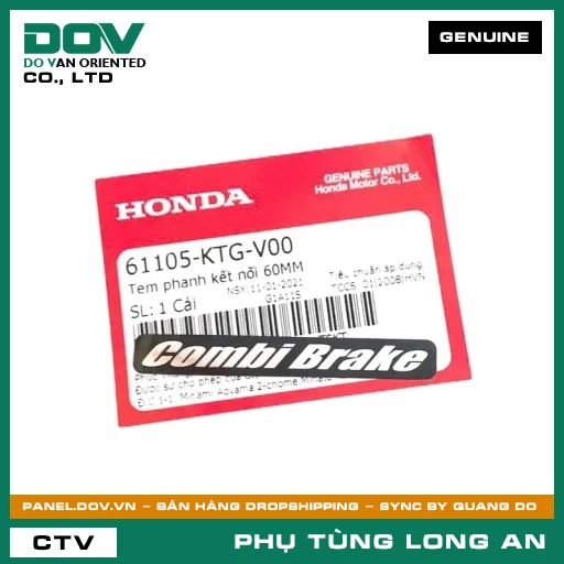 TEM PHANH KẾT NỐI 60MM HONDA LEAD 125, PCX, PCX 125, VISION 110 — 61105KTGV00