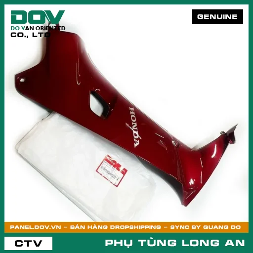 BỘ ỐP YẾM PHẢI *R203M* ĐỎ HONDA WAVE, WAVE ALPHA — 64200KRS900ZD