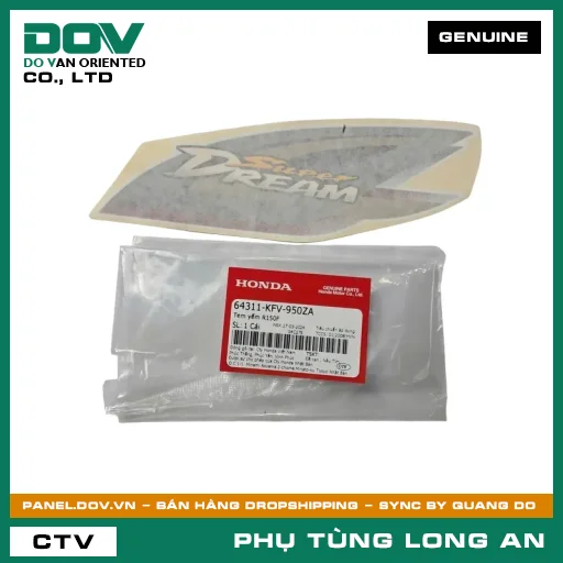 TEM YẾM R150F HONDA SUPER DREAM — 64311KFV950ZA