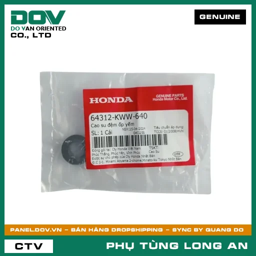 CAO SU ĐỆM ỐP YẾM HONDA BLADE 110, CB650R, CBR650R, REBEL 300, REBEL 500, SUPER CUB C125, VARIO 160, WAVE ALPHA 110, WAVE RSX 110, WINNER 150, WINNER R, WINNER X — 64312KWW640
