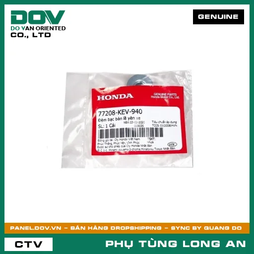 ĐỆM BẠC BẢN LỀ YÊN XE HONDA  — 77208KEV940