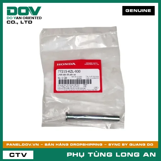 CHỐT BẢN LỀ YÊN XE HONDA AIR BLADE 125, AIR BLADE 125/150, AIR BLADE 125/160, FUTURE 125, ICON E, LEAD 125, SH 125/150, SH 125/160, SH 350, SH MODE, VARIO 160, VISION 110, WAVE ALPHA 110, WAVE RSX 110, WINNER R — 77215KZL930