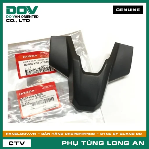 ỐP DÈ SAU TRÊN*TBLACK* HONDA — 80103K59A70ZB