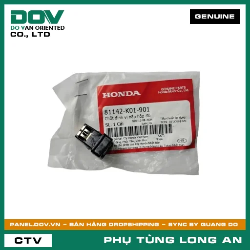 CHỐT ĐỊNH VỊ NẮP HỘP ĐỒ HONDA ADV350, PCX, PCX 125, PCX 125/150, PCX 160, SH 125/150, SH 350 — 81142K01901