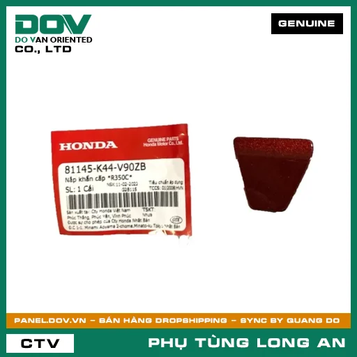 NẮP KHẨN CẤP *R350C* HONDA — 81145K44V90ZB