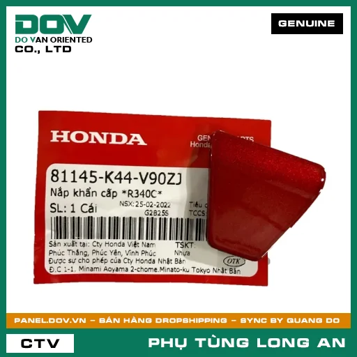 NẮP KHẨN CẤP *R340C* HONDA — 81145K44V90ZJ